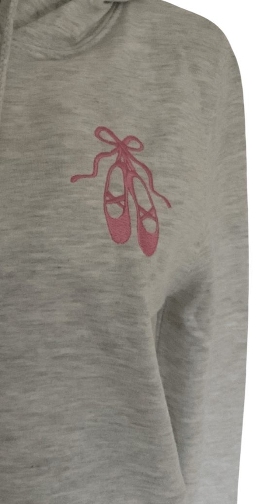 Ballet Shoes Dance Embroidered Personalised Sweatshirt