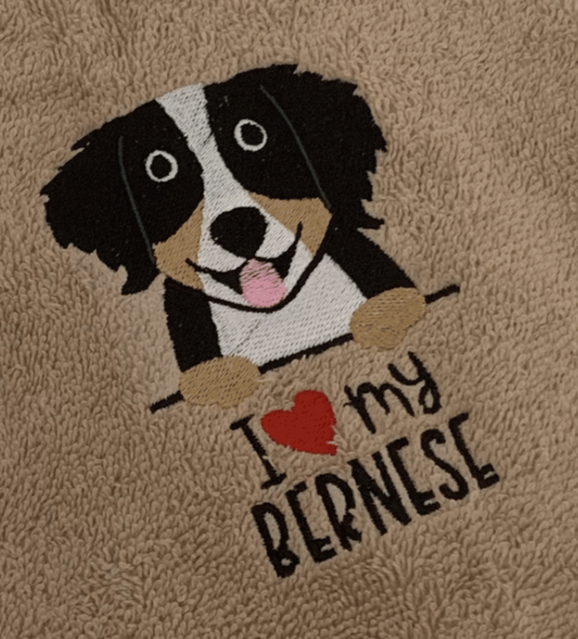 Dog Walking - I Love my Bernese - Belt Bag / 4 Zip Bumbag