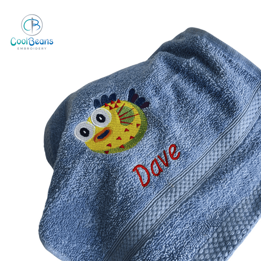 Blow Fish Towels - Personalised