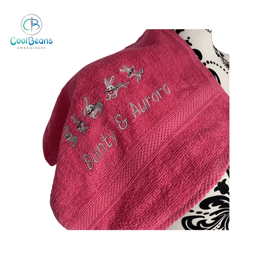 Bunny Rabbits Towels - Personalised