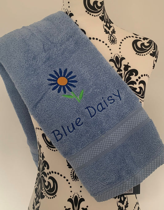 Daisy Towel - Personalised - Cool Beans Embroidery & Personalisation