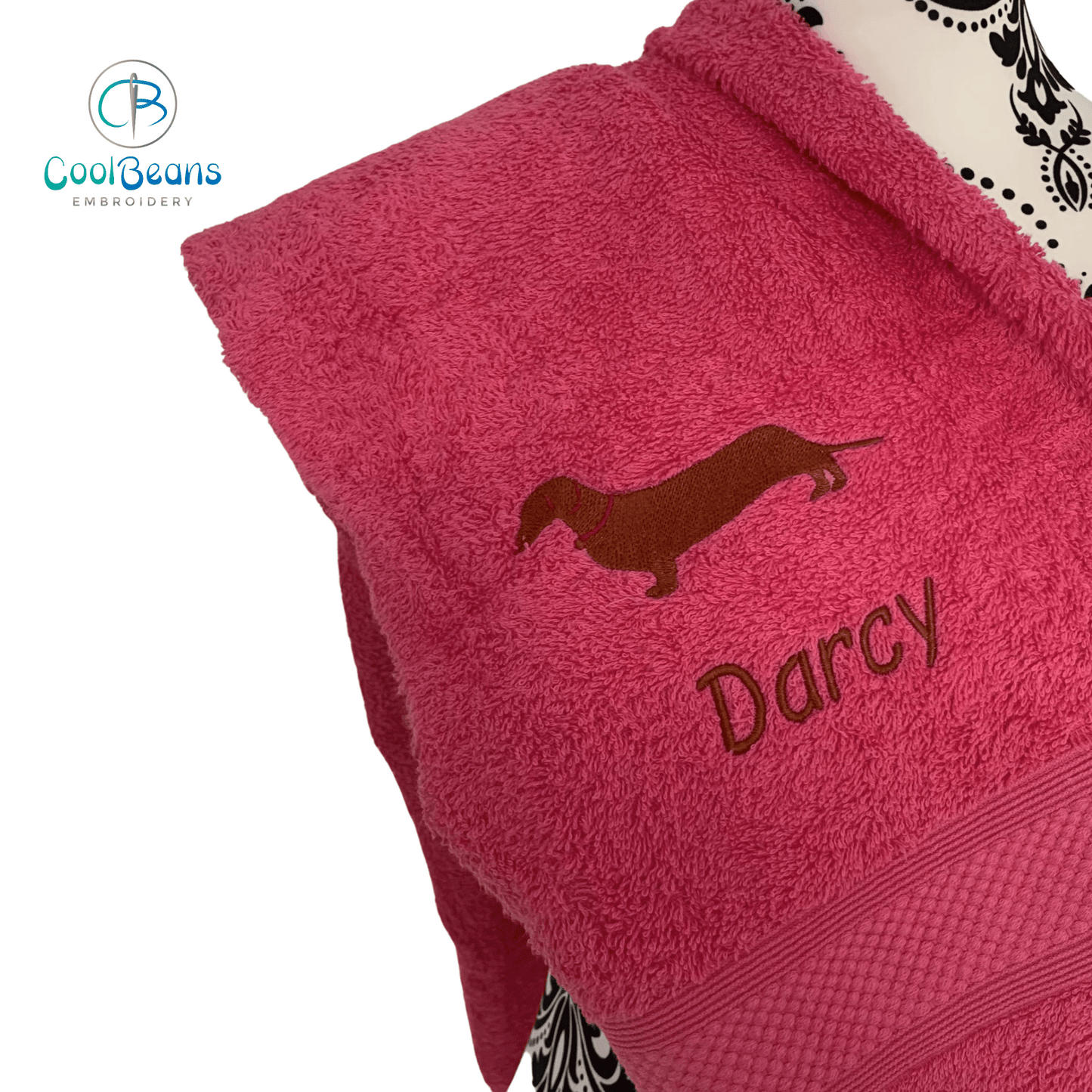 Dog Towels - Dachshund - Personalised