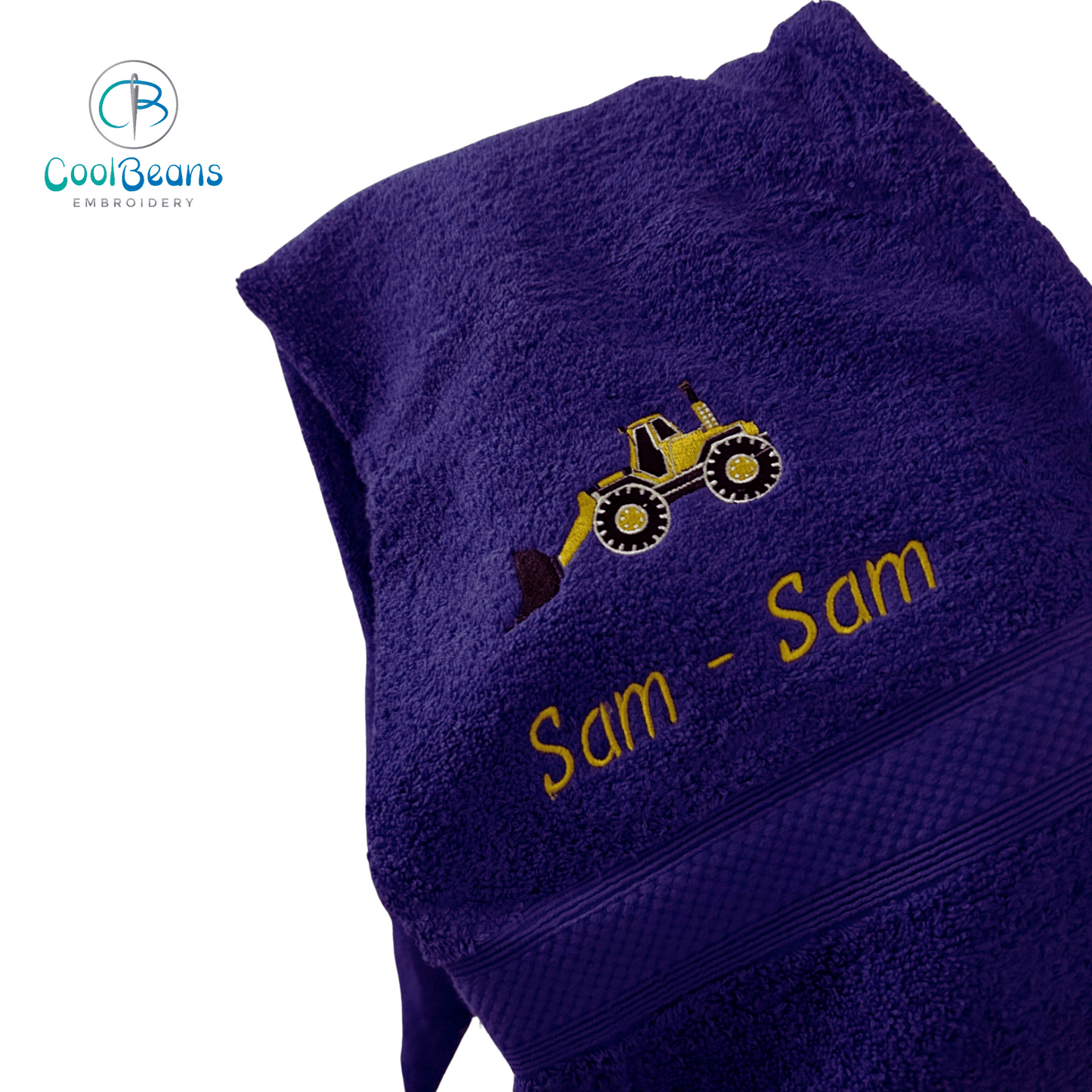 Digger A Towels - Personalised