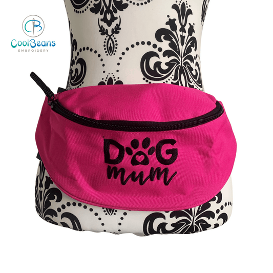 Dog Walking - Dog Mum Belt Bag / 2 Zip Bumbag - Personalised