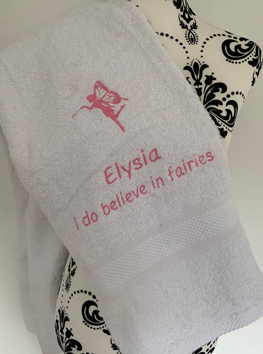 Fairy Towels - Personalised - Cool Beans Embroidery & Personalisation