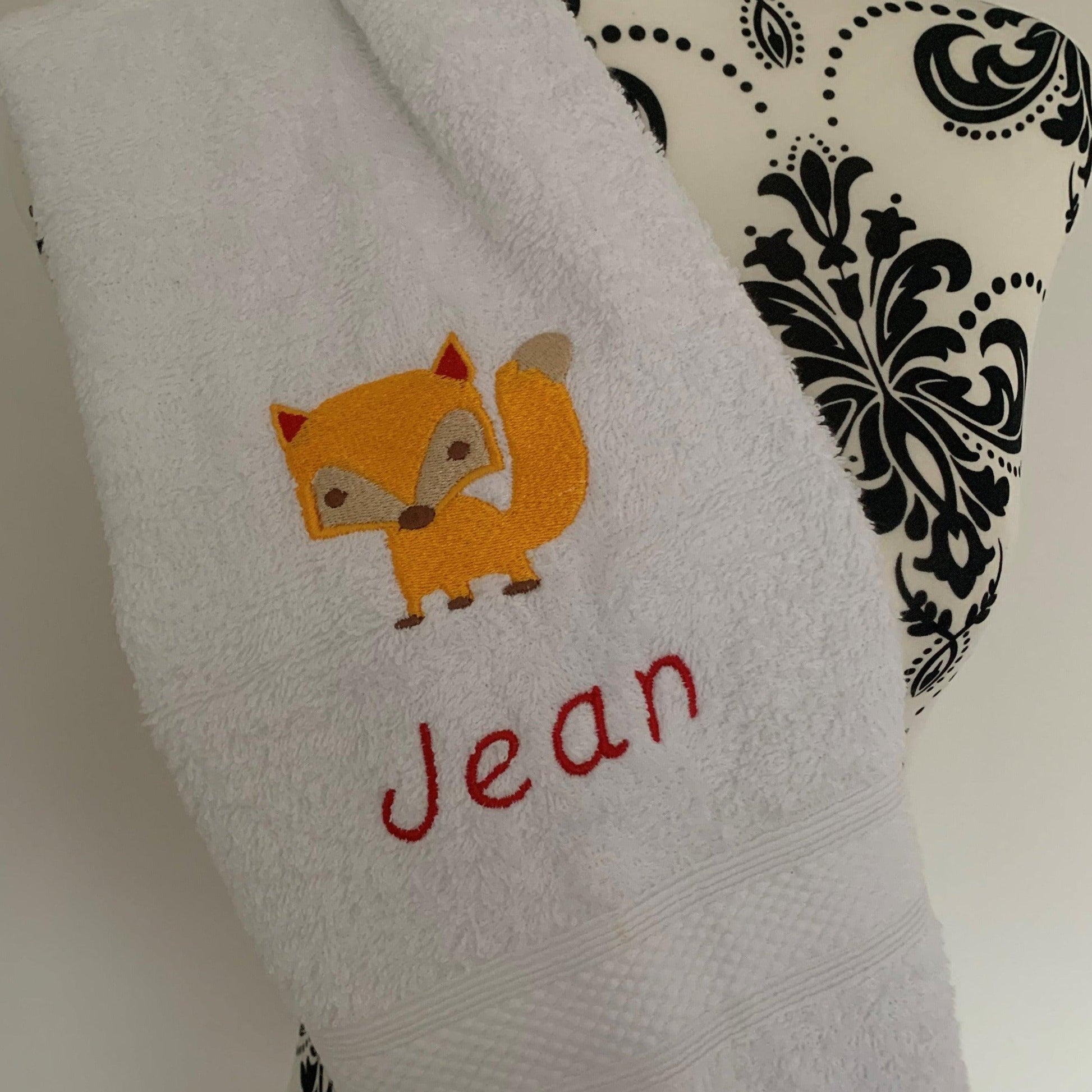 Fox A Towels - Personalised - Cool Beans Embroidery & Personalisation