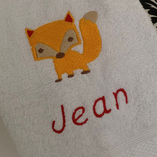 Fox A - Kids Large Fleece Blanket - Personalised - Cool Beans Embroidery & Personalisation