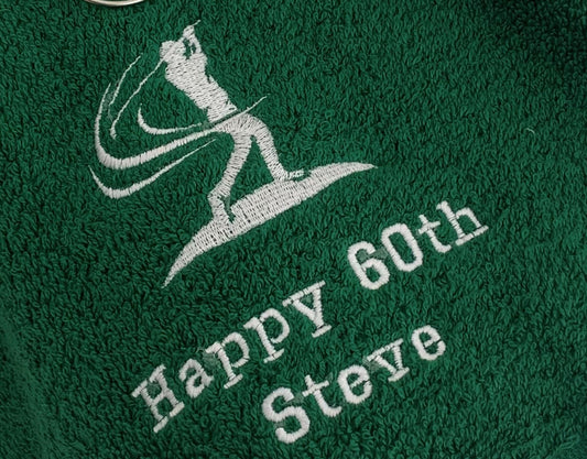 Golf Swing B Towels - Personalised - Cool Beans Embroidery & Personalisation