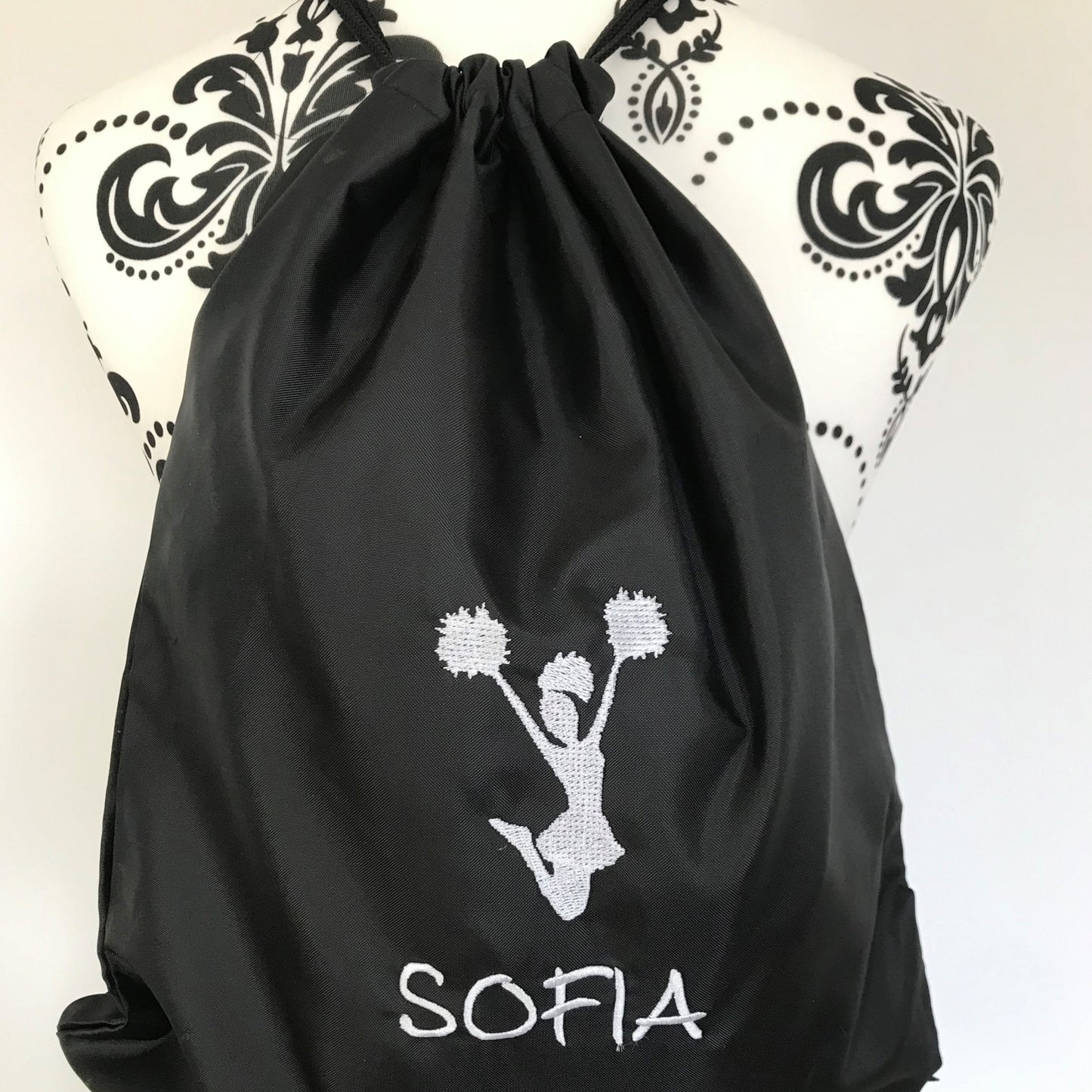 Cheerleader Drawstring Gym Bag - Personalised - Cool Beans Embroidery & Personalisation