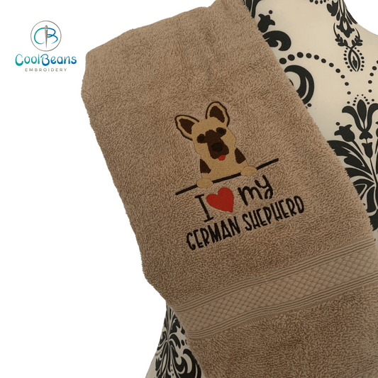 Dog Towels - German Shepherd - Personalised