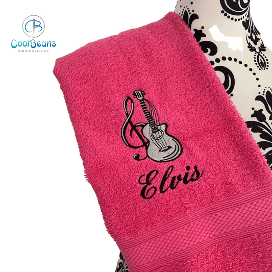 Guitar Towels - Personalised - Cool Beans Embroidery & Personalisation