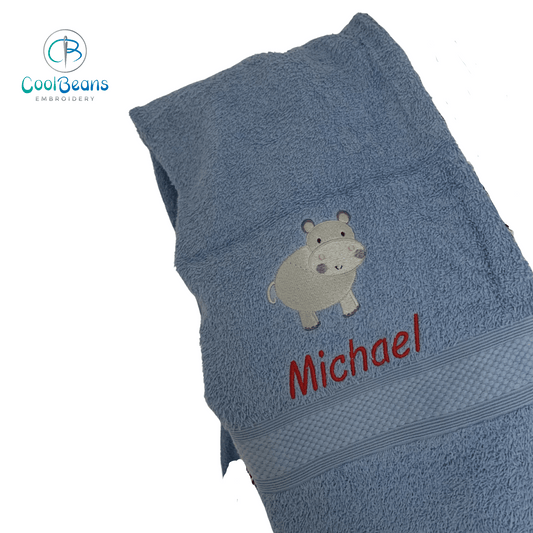 Hippo Towels- Personalised