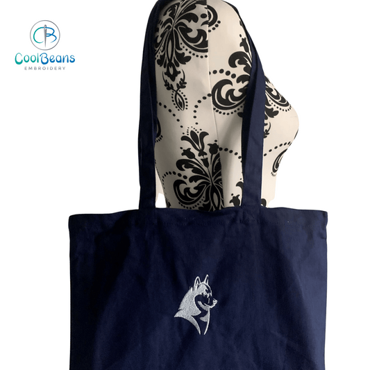 Husky Dog Tote / Shopper Bag - Personalised - Collie
