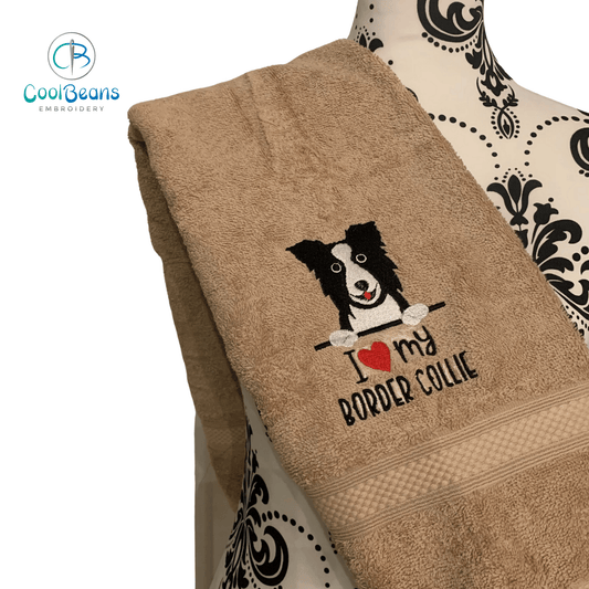 Dog Towels - Border Collie - Personalised