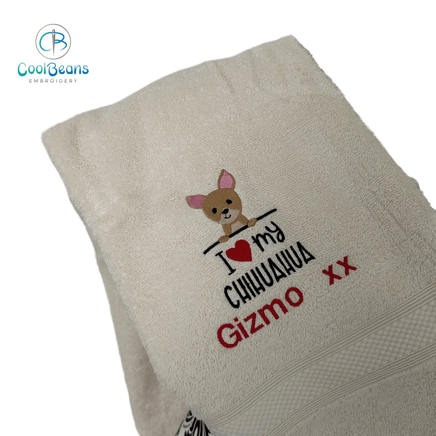 Dog Towels - Chihuahua - Personalised