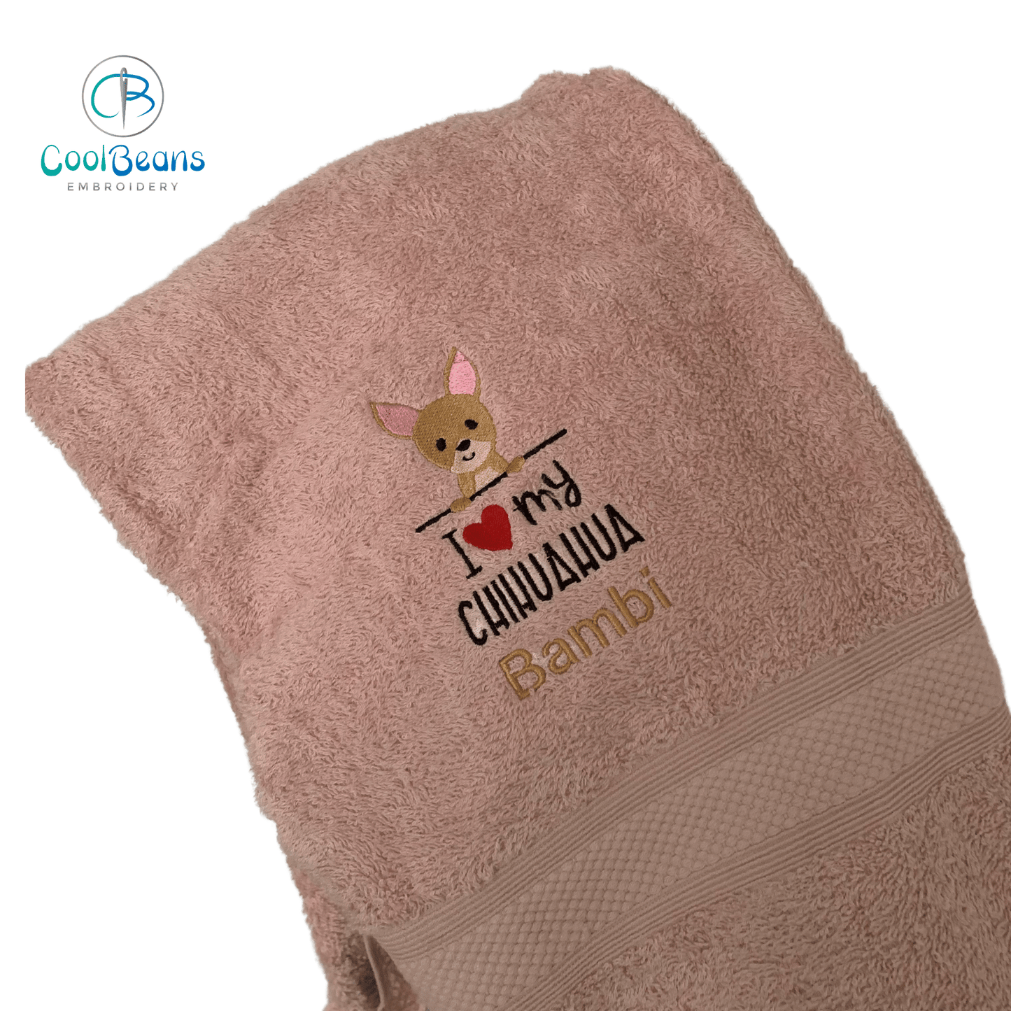 Dog Towels - Chihuahua - Personalised