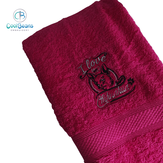 Dog Towels - Chihuahua a - Personalised