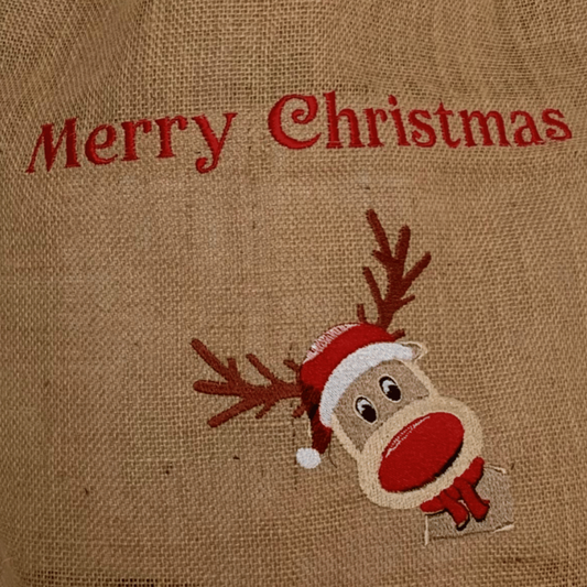 Christmas Reindeer Towels - Personalised - Cool Beans Embroidery & Personalisation