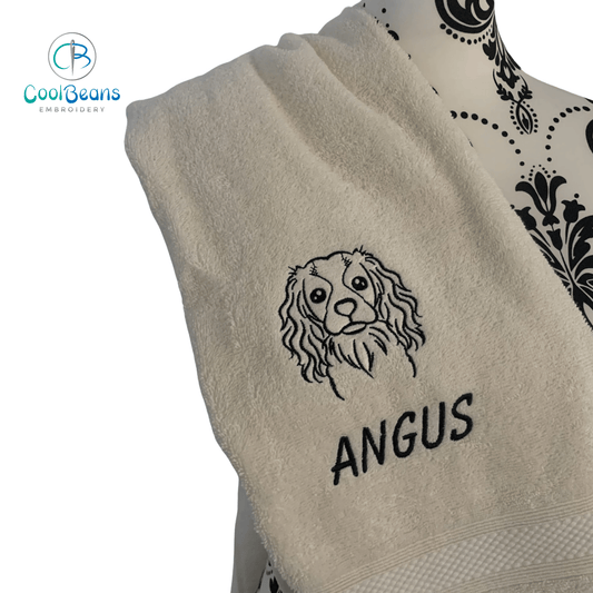 Dog Towels - Cavalier King Charles - Personalised