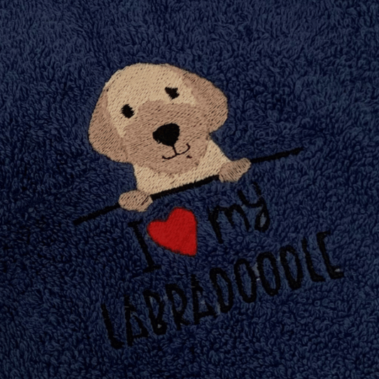 Labradoodle Dogs Drawstring Gym Bag - Personalised - Cool Beans Embroidery & Personalisation