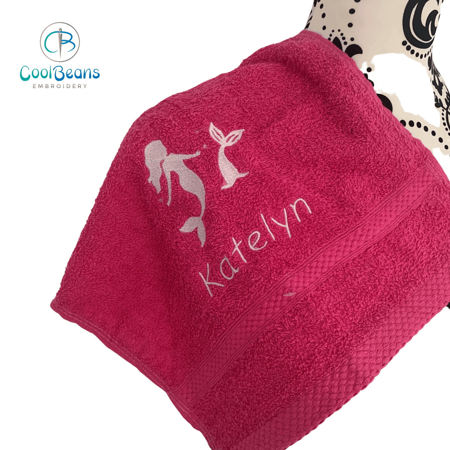 Mermaid Towels - Personalised - Cool Beans Embroidery & Personalisation