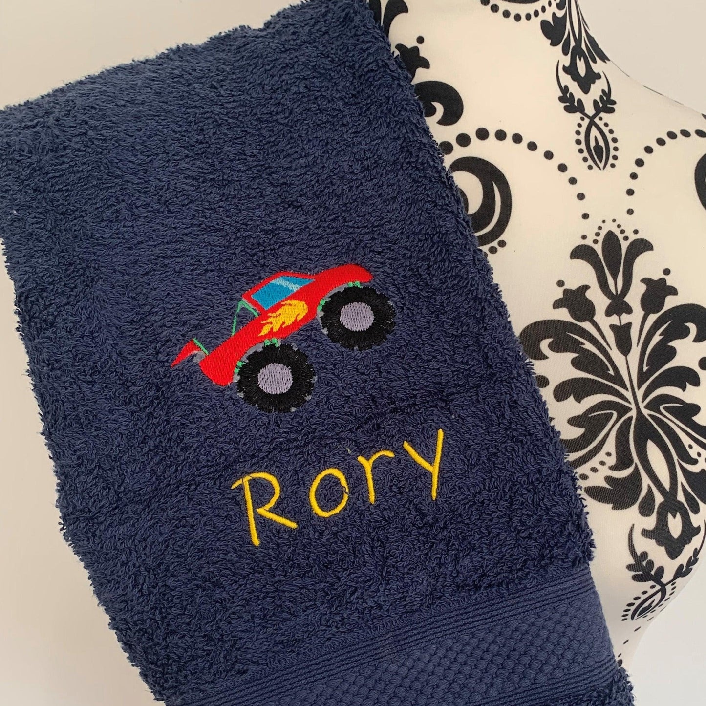 Monster Truck Towels - Personalised - Cool Beans Embroidery & Personalisation