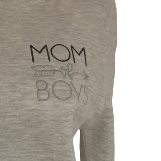 Mom of boys Embroidered Personalised Sweatshirt