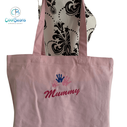 Mummy and Handprints Tote / Shopper Bag - Personalised