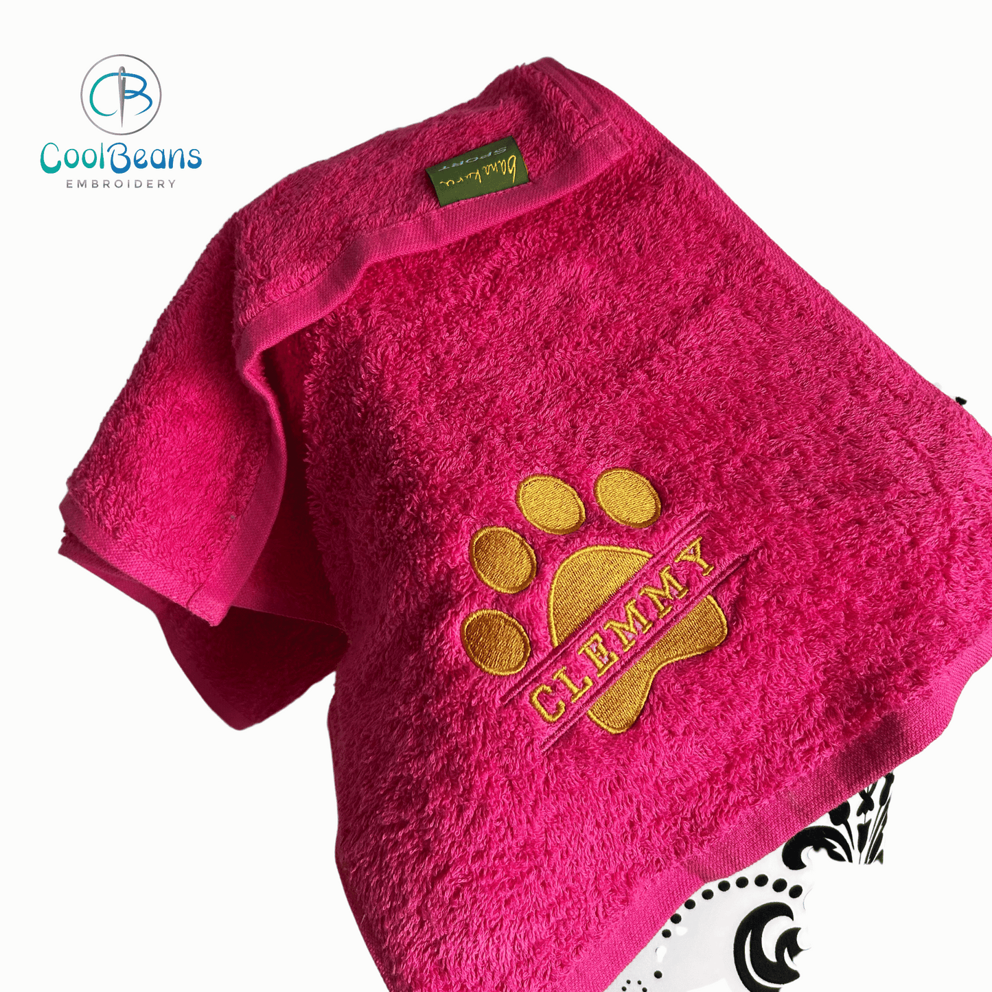 Name in Paw Gym Towel - Personalised