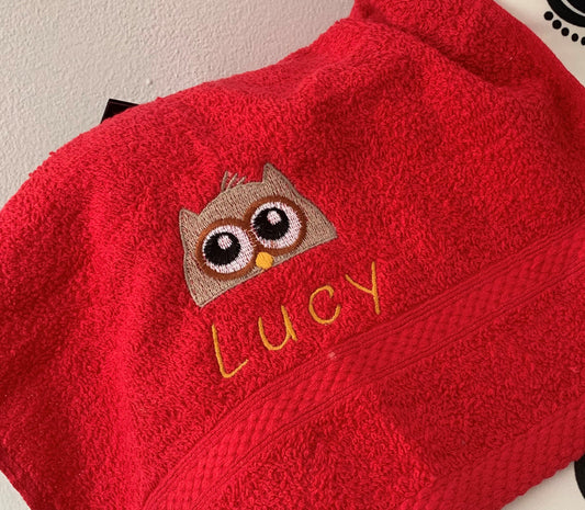 Owl Felt Trug - Toy Storage Tub - Personalised - Cool Beans Embroidery & Personalisation