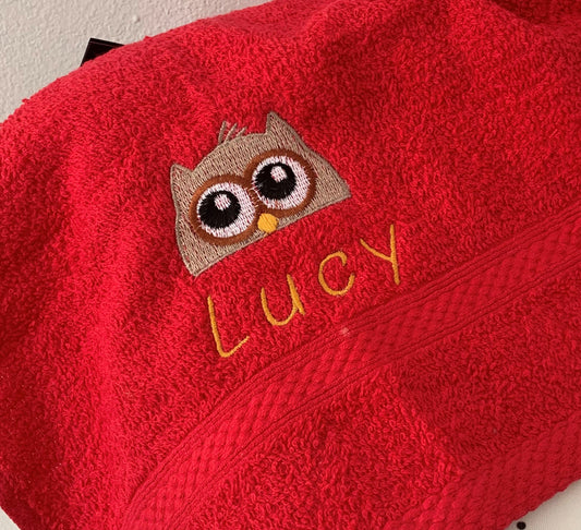 Owl Canvas Trug - Toy Storage Tub - Personalised - Cool Beans Embroidery & Personalisation