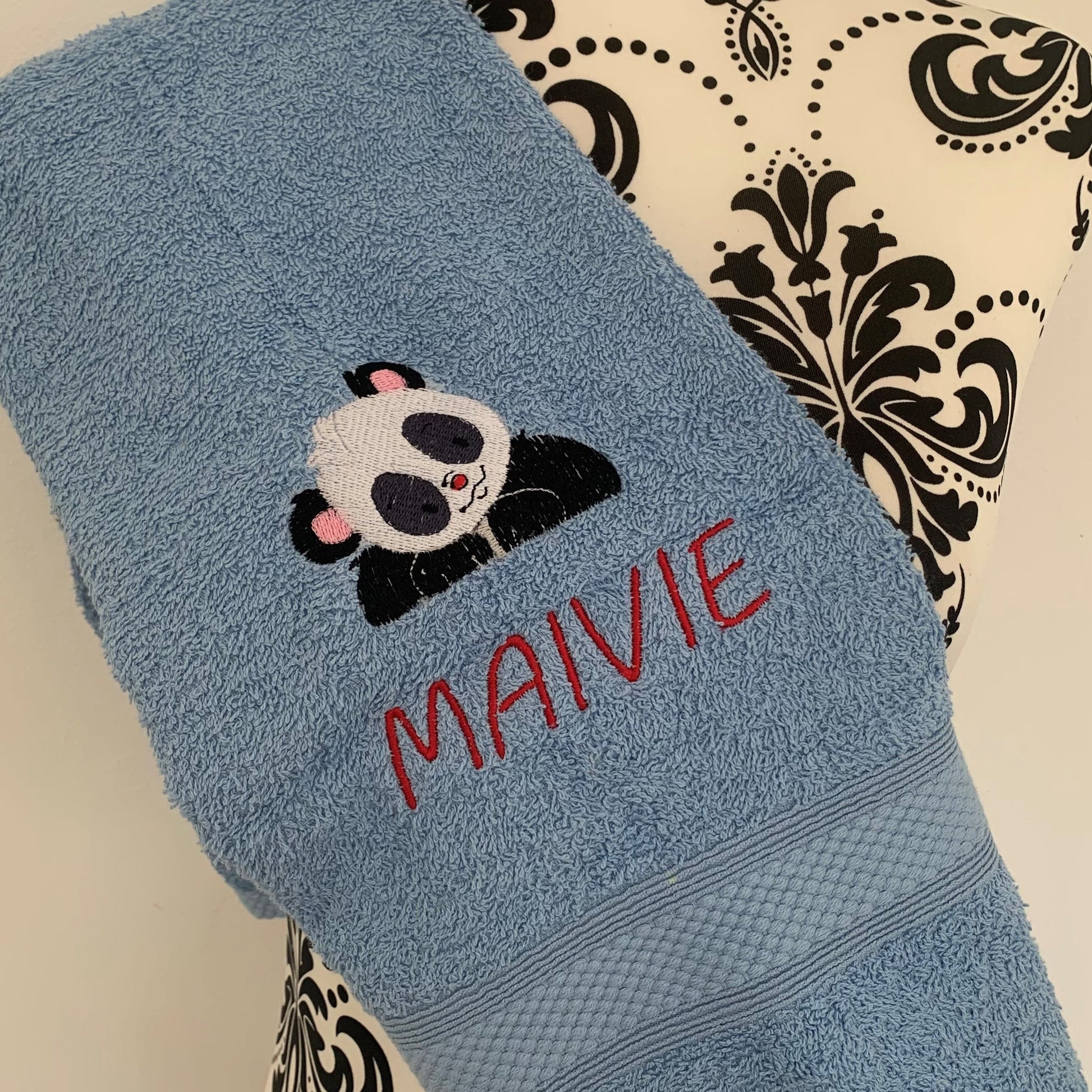 Panda Towels - Personalised - Cool Beans Embroidery & Personalisation