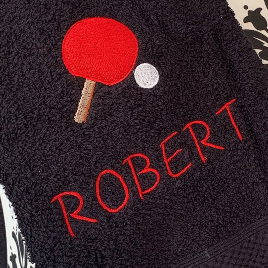Table Tennis Towel - Grommet & Hook - 550gsm - Personalised - Cool Beans Embroidery & Personalisation