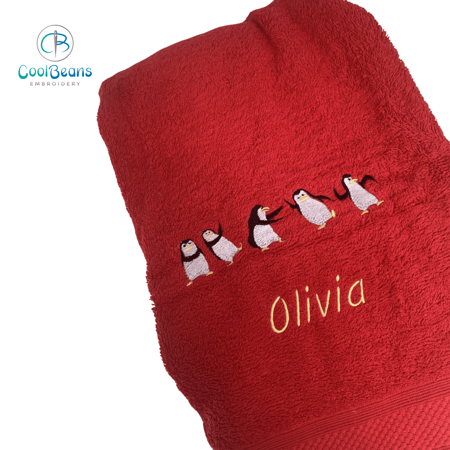 Penguins Dancing Towels - Personalised