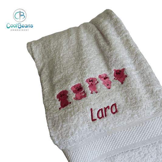 Pigs Towels - Personalised