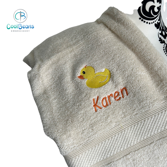 Duck - Rubber Duck Towels - Personalised