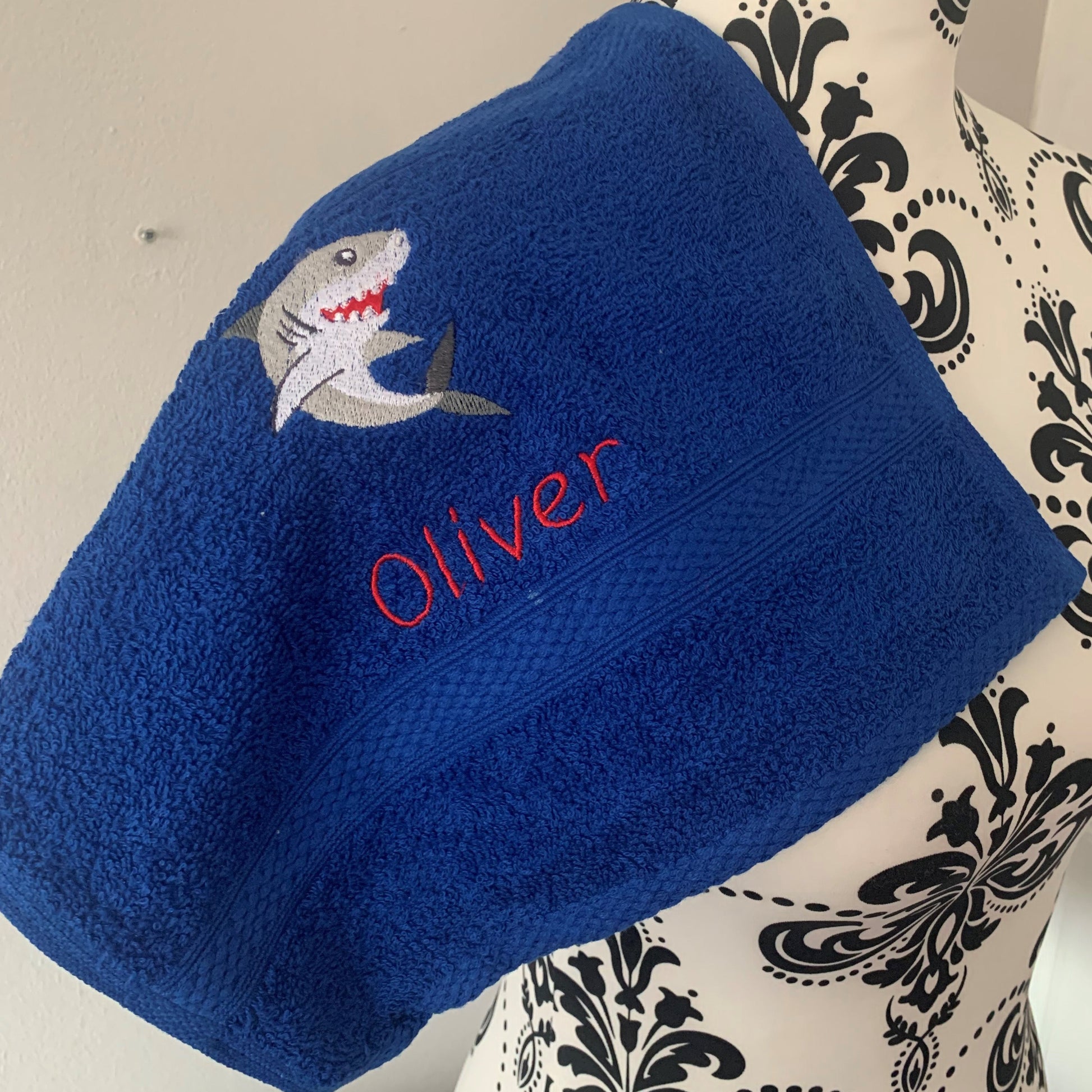 Shark Towels - Personalised - Royal Blue