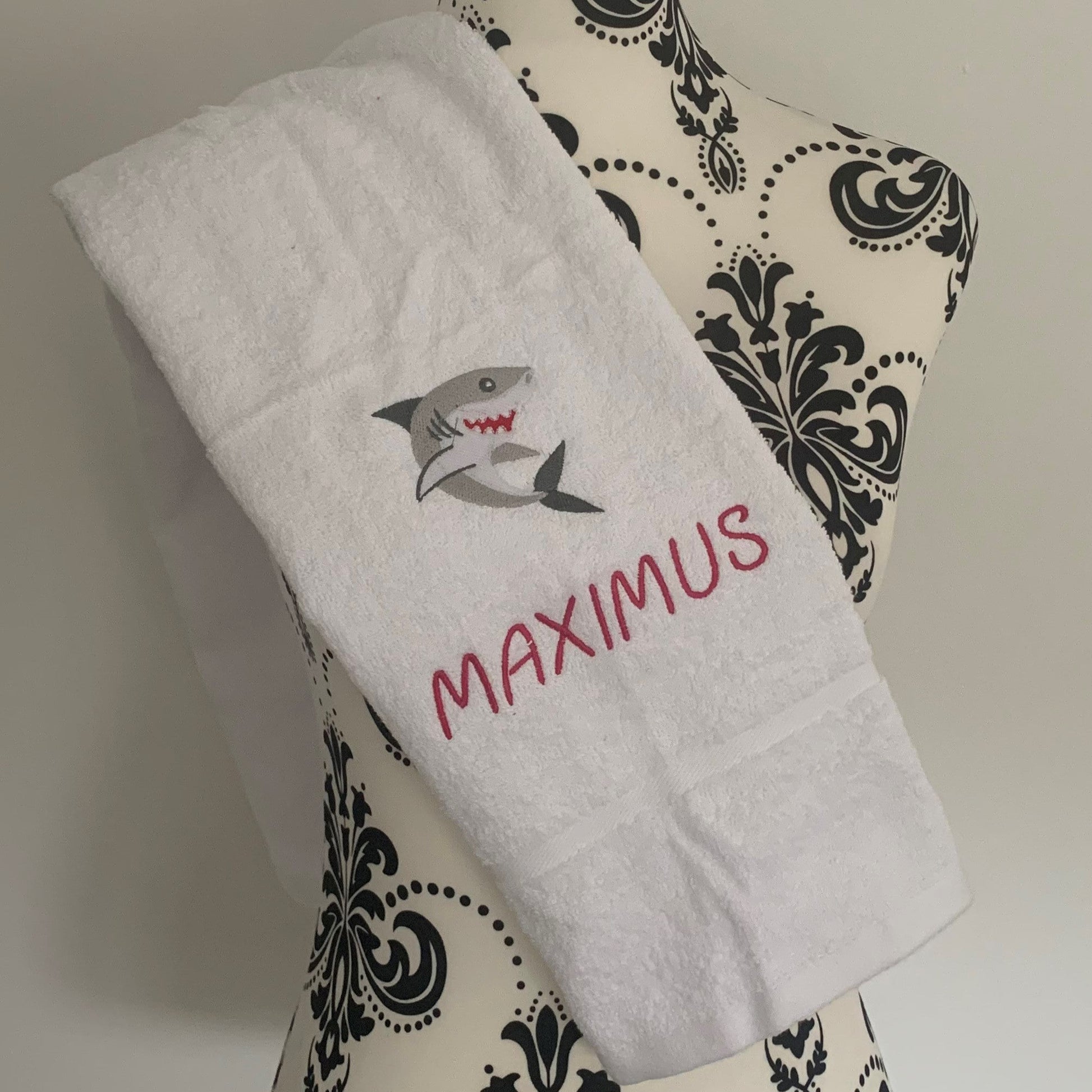 Shark Towels - Personalised - White