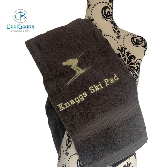 Skiing Towels - Personalised - Cool Beans Embroidery & Personalisation