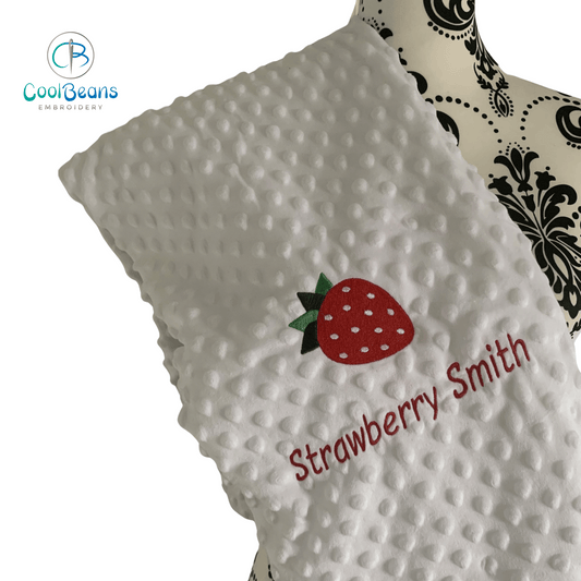 Strawberry - Baby Bubble Blanket - Personalised