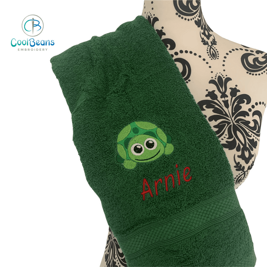 Tortoise A Towel - Personalised - Cool Beans Embroidery & Personalisation