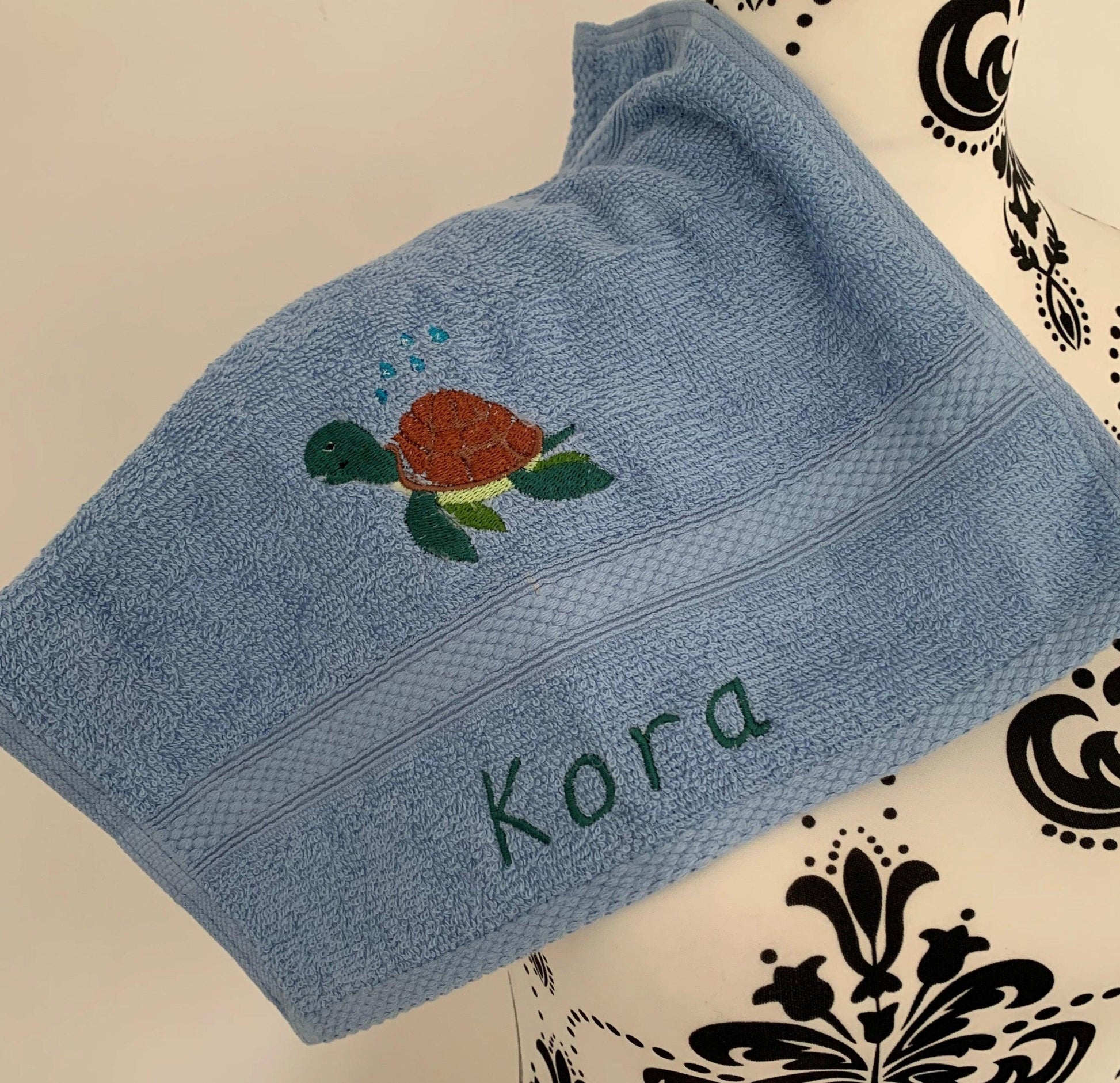 Turtle Towels - Personalised - Cool Beans Embroidery & Personalisation