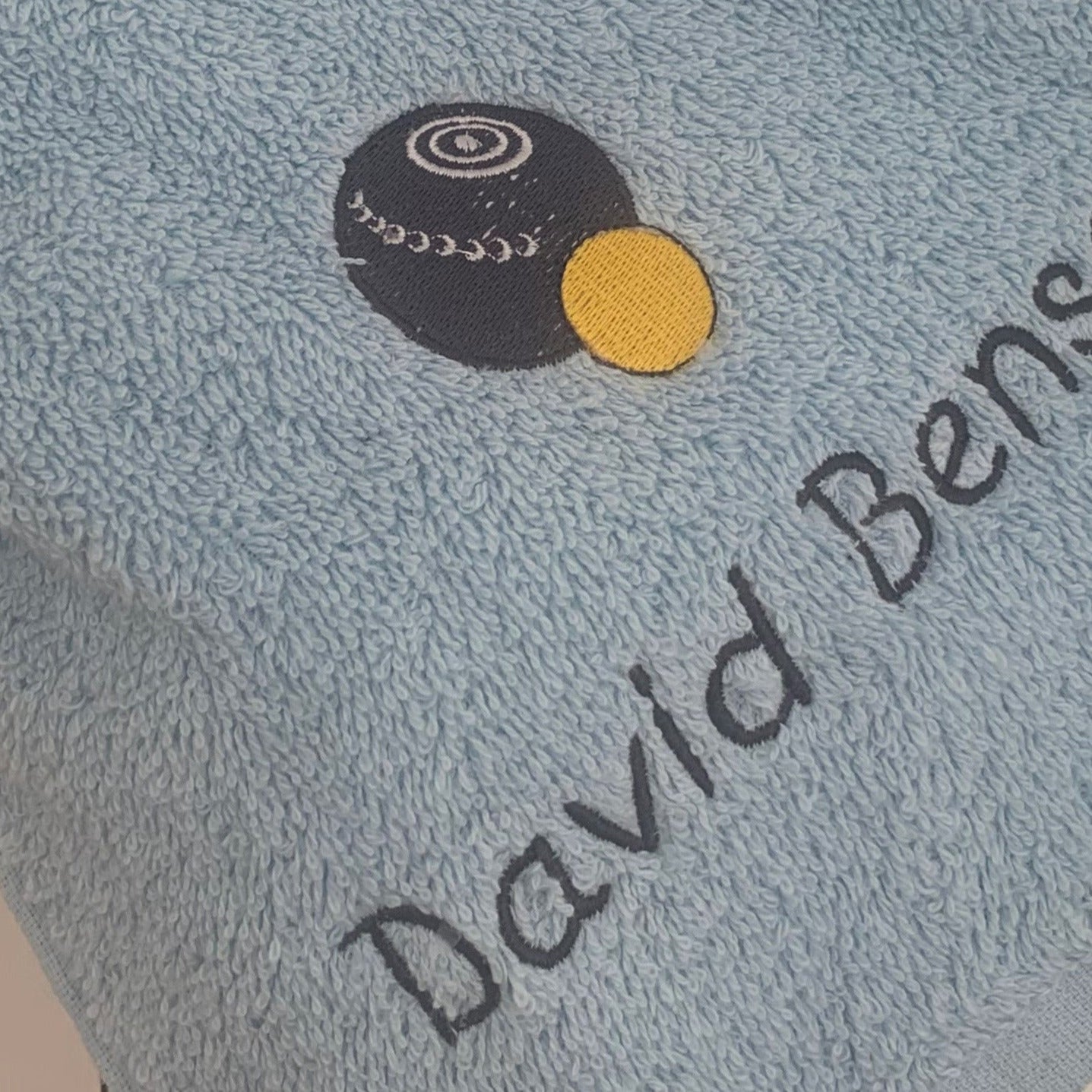 Bowls - Lawn Bowls Gym Towel - Personalised - Cool Beans Embroidery & Personalisation