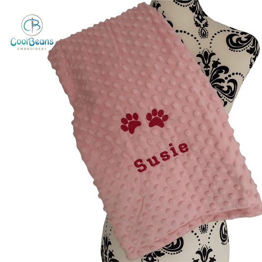 Pet Bubble Blanket - Paws - Personalised - Cool Beans Embroidery & Personalisation