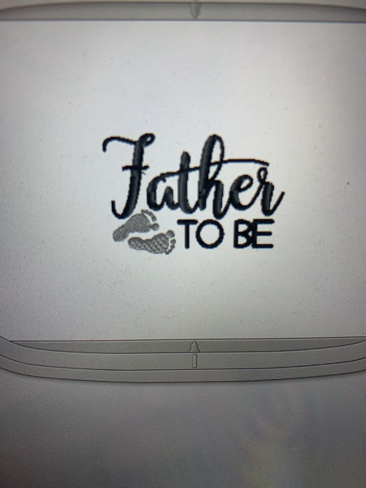 Father To Be Embroidered Personalised Hoodie