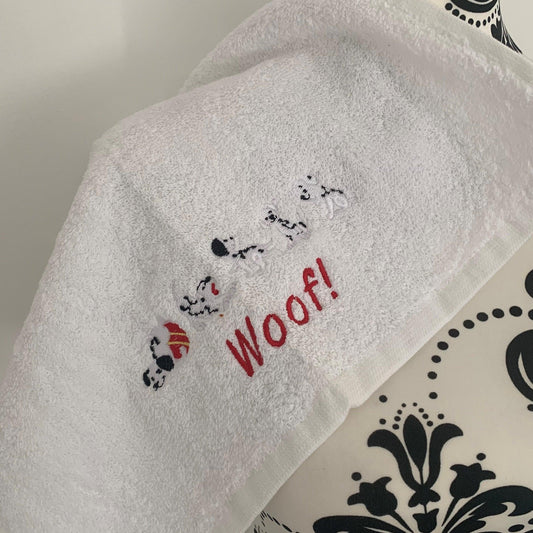 Dog Towels - Dalmatian - Personalised - Cool Beans Embroidery & Personalisation