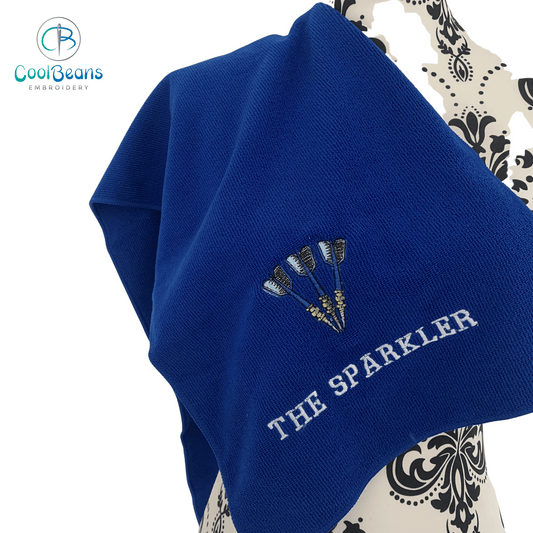 Sports - Darts Microfibre Towel - Personalised - Cool Beans Embroidery & Personalisation