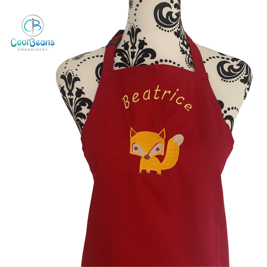 Apron - Crafty Fox - Personalised - Cool Beans Embroidery & Personalisation