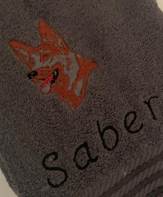 Pet Fleece Blanket - German Shepherd - Personalised - Cool Beans Embroidery & Personalisation