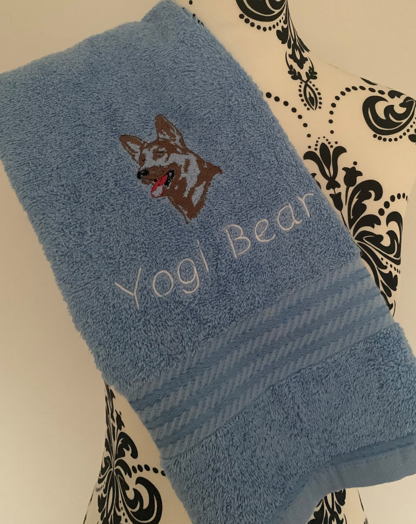 Dog Towels - German Shepherd - Personalised - Cool Beans Embroidery & Personalisation